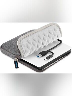 ROOFULL USB 3.0 + USB Type-C External CD DVD Drive with Carrying Case NWOT
